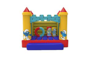 China Commercial Grade Small Size Inflatable Smurfs Jumping Bounce House wholesale
