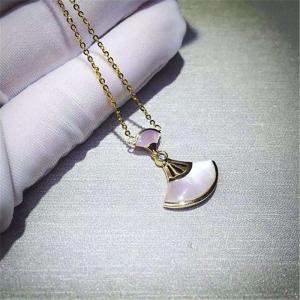 China Real low price and high quality jewels18k gold white gold yellow gold rose gold Mosaic pearl female and diamond necklace wholesale