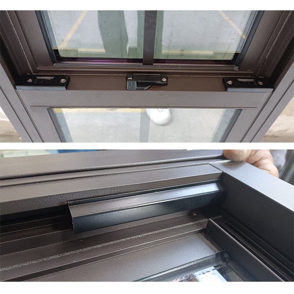Residential Double Hung Sash Window Tempered Glass Aluminum Single Hung Window