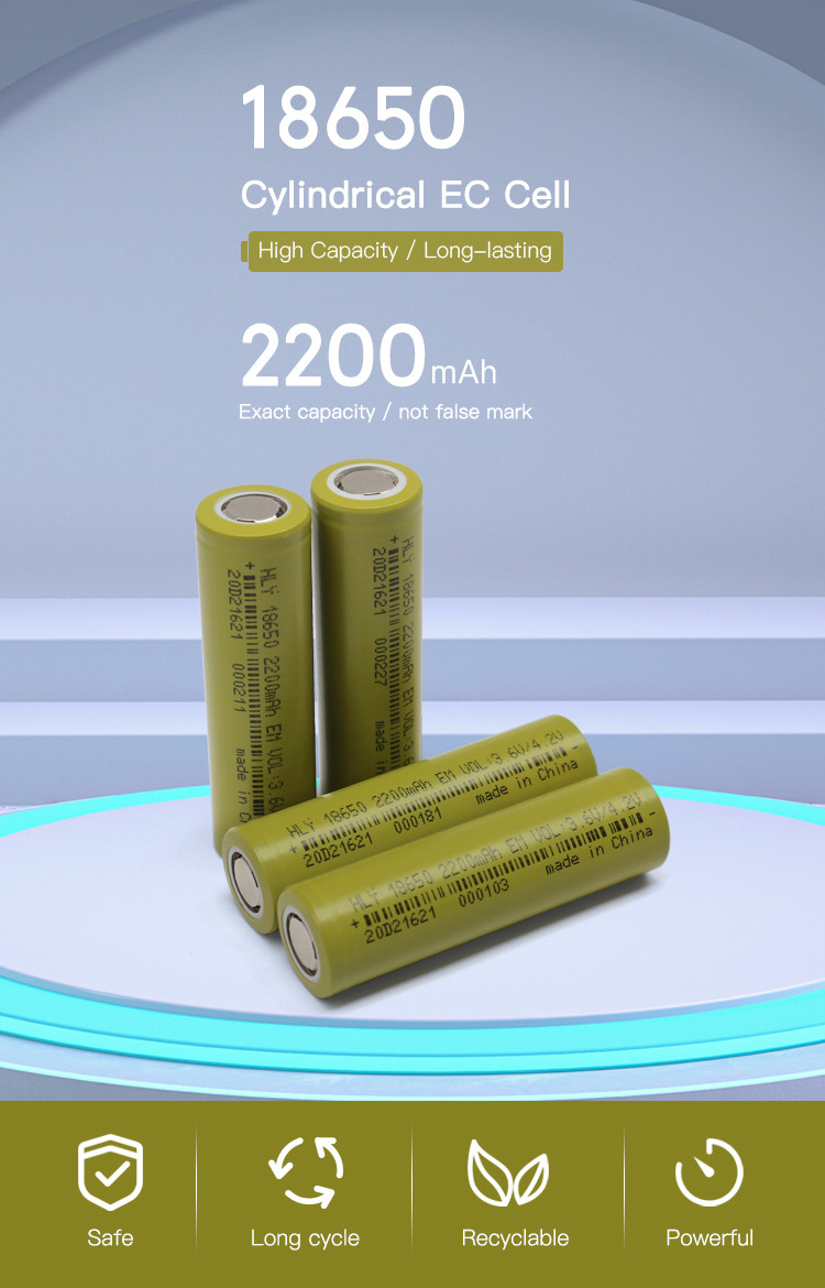 2200mah 3.6 Volt Lithium Battery Rechargeable Deep Cycle Lithium Ion Battery Power Supply