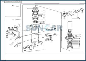 China AT314427 Bucket Cylinder Service Kit fits for DEERE 450LC wholesale
