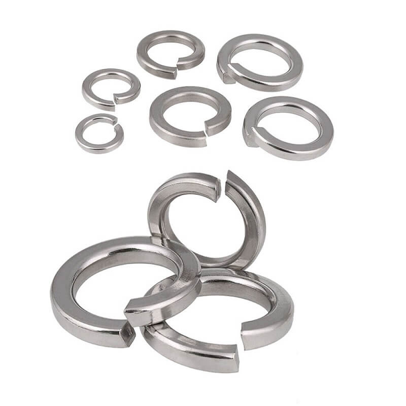 Aluminium Carbon Steel Spring Washer Zinc Plated Hot Dip Galvanized Helical Split Lock Washer