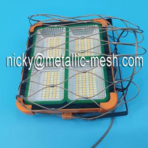 China 80mm Flexible Light Drop Anti Safety Net Stainless Steel Rope Net Bag wholesale