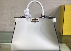 China peekaboo genunie leather bag simple high capicity Women fashion handbag wholesale