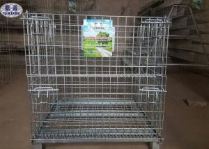 China Industrial Welded Steel Wire Container Storage Cages wholesale