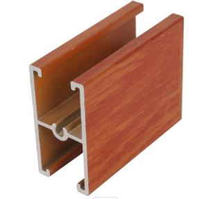 China 6008 T6 Anti Fading Wood Look Aluminium Profile Anodizing Protection wholesale