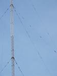 Galvanised 50m Guyed Wire Tower Telecommunication Mast