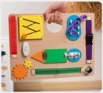 Beech Wood Double-sided Educational Activity Board for Kids Learning Wooden