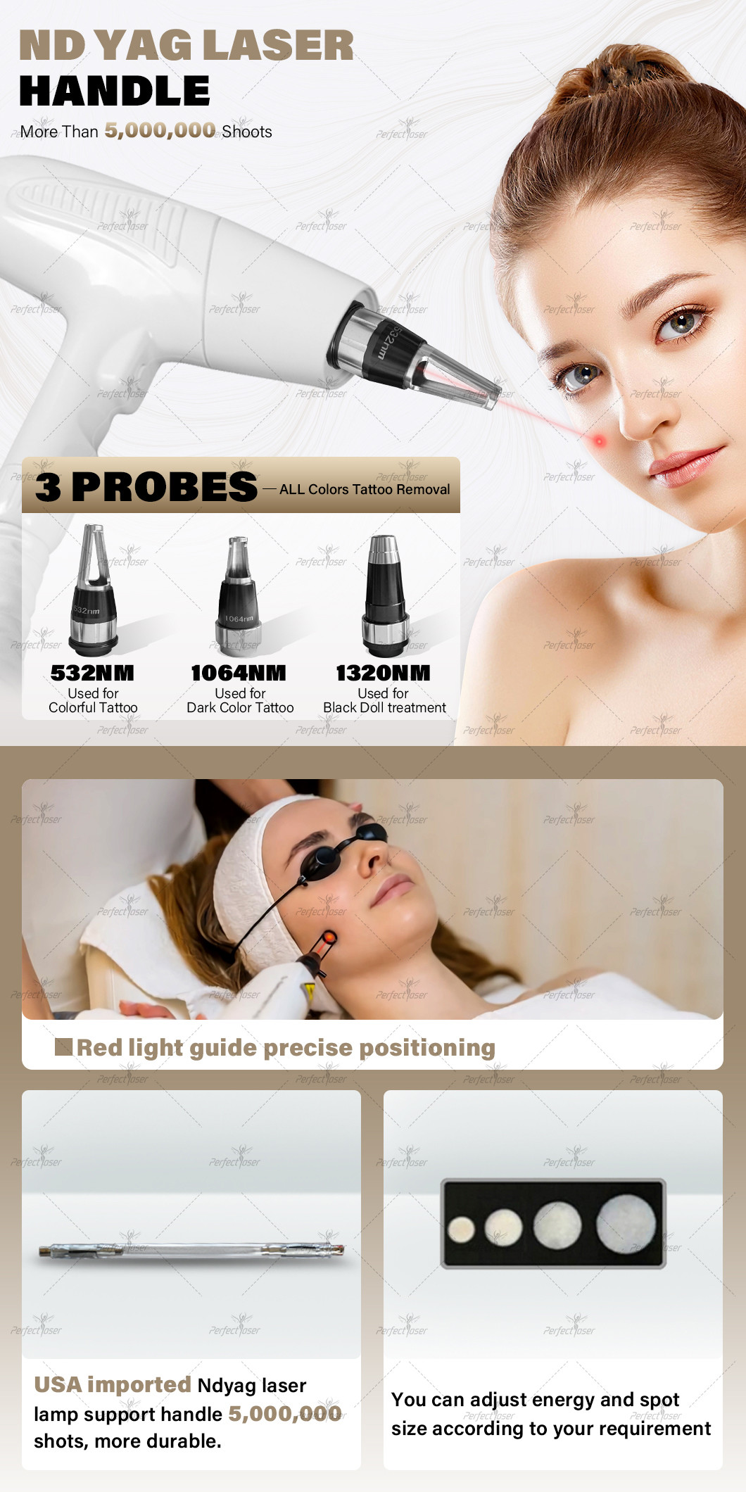 3IN1 Multifunction IPL OPT Picosecond Laser Radiofrequency Skin Rejuvenation Tattoo Removal Machine