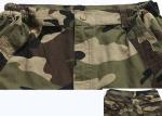 Men Neutral Style Military Camouflage Pants Two Zipper Back Pockets For Field