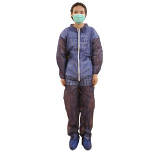 China S-3XL Disposable Dust Suits , Disposable Visitor Coats Without Hood wholesale