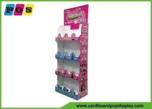 China Floor Standing Cardboard Shelving Displays , Cut Out Shape Retail Display Stands FL164 wholesale