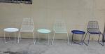 Modern Metal Wire Wedding Dining Chairs Steel Bertoia Dining Chair