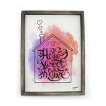 Love Home Decorative Wooden Plaque Signs ,Smooth Edge, Vintage Style, Durable