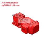 1.1 KW Motor Gear Unit Induction Motor Gearbox Red Customized