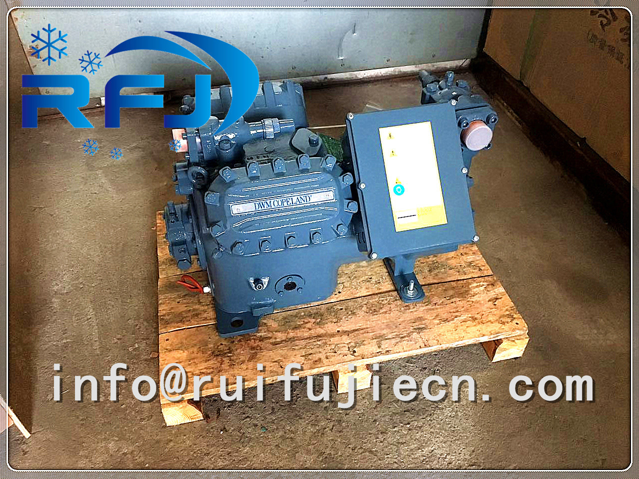 4 Cylinders 20HP Copeland Semi Hermetic Refrigeration Compressor D4DA-200X R22