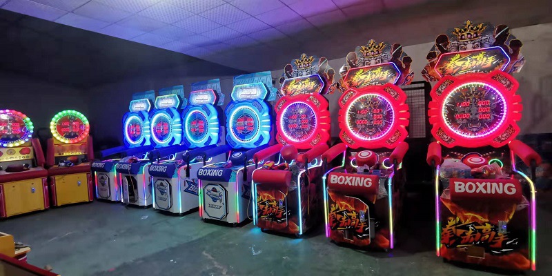 Amusement Park Power Boxing Punch Machine Arcade 110V