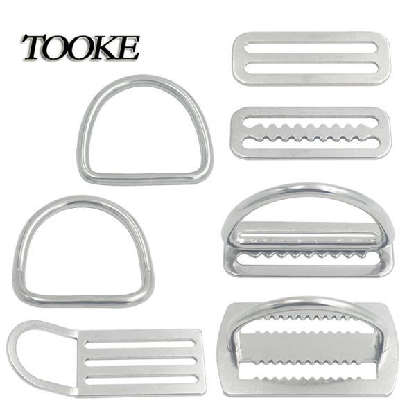 Stainless Steel Scuba Diving Accessories Weight Belt Keeper Custom For BCD Belt Locking Clip
