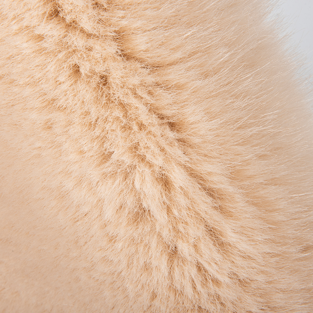Custom Color 100% Polyester Long Hair Faux Fur Fabric with Very Soft Hand Feeling
