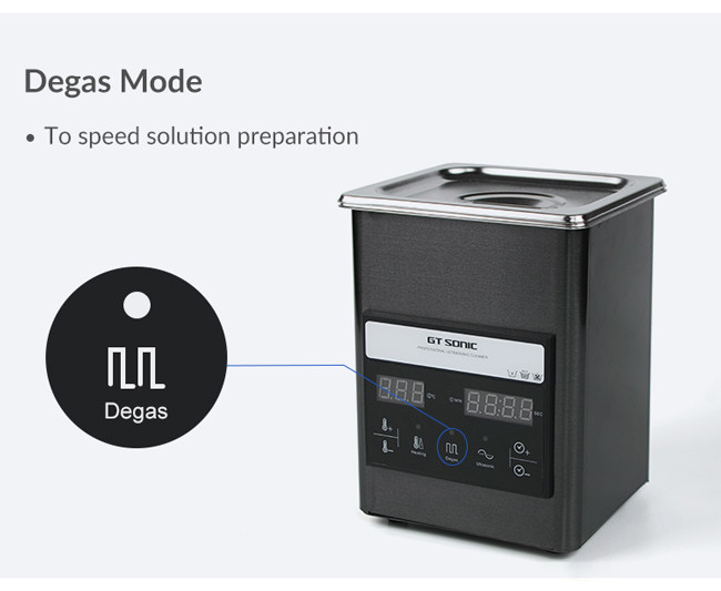 Titanium Black Ultrasonic Cleaning Machine 2L Mirror Stainless Unique Shape