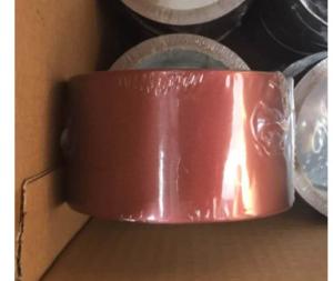 China Brown Lacquered Aluminum Foil Adhesive Tape 3 Microns wholesale