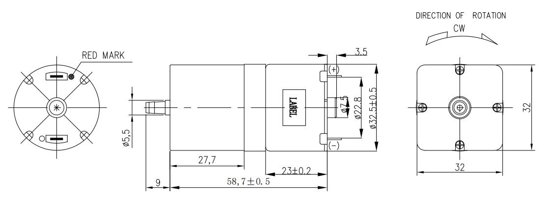 Factory  Customized DC motor 12V dc pump motor  10-30W for water suction pump