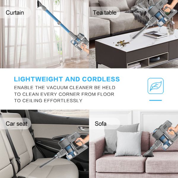 Handheld Cordless Vacuum Cleaner Powerful Suction Cordless For Hard Floor