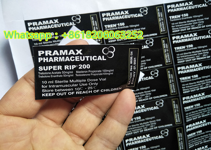 Full Color Printing 10ml Vial Labels Stickers Glossy Surface For Anabolic