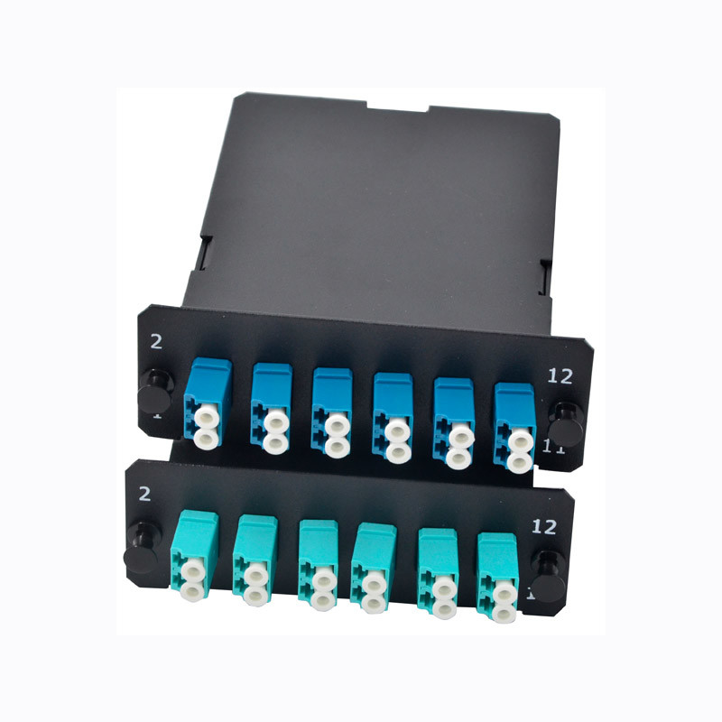 Metal Fiber Optical Box With Adapter / ODF MPO-LC Fiber Optical 12 Core Cassettes LGX Box