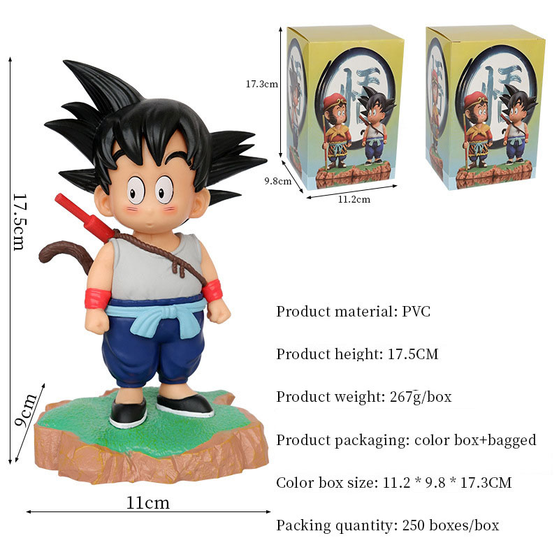 Interactive Dragon Ball Monkey Model Ornaments for 0-24 Months Unisex Heroes Game Toys