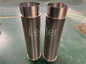 China Dia 230mm Duplex Steel Wedge Wire Cylinder For Strainer wholesale