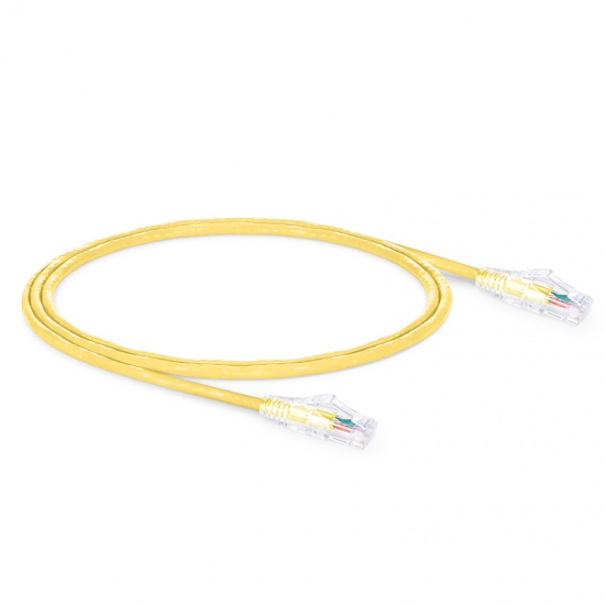 1m 3m 5m 50m Cat5 Network Cable with Unshielded UTP YELLOW Copper 24awg 0.5mm Conductors
