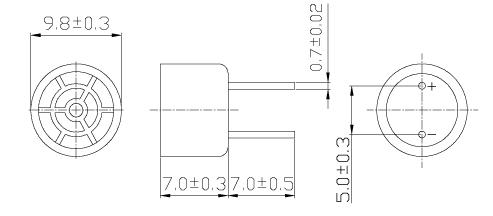 10mm 40khz piezo miniature ultrasonic transducer Transmitter Receiver sensor