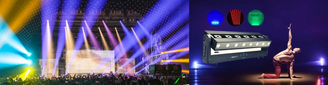 LED Wash Laser Spot Stage Light With Wash Lasers Lighting Spot Projection Multifunctional Hallbar Slow Roll Performin