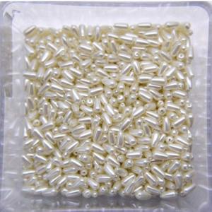 China High Quality ABS Plastic Bead DIY 4mmx8mm Drop Pearl Beads wholesale