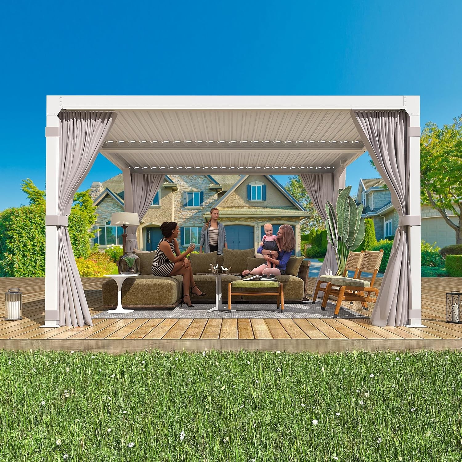 Durable Metal Gazebos with Retractable Roofs - Outdoor Living Upgraded