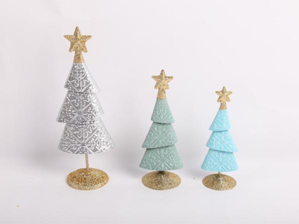 Christmas Tree Ornament Indoor and Outdoor Decorations Iron Art Metal Bright