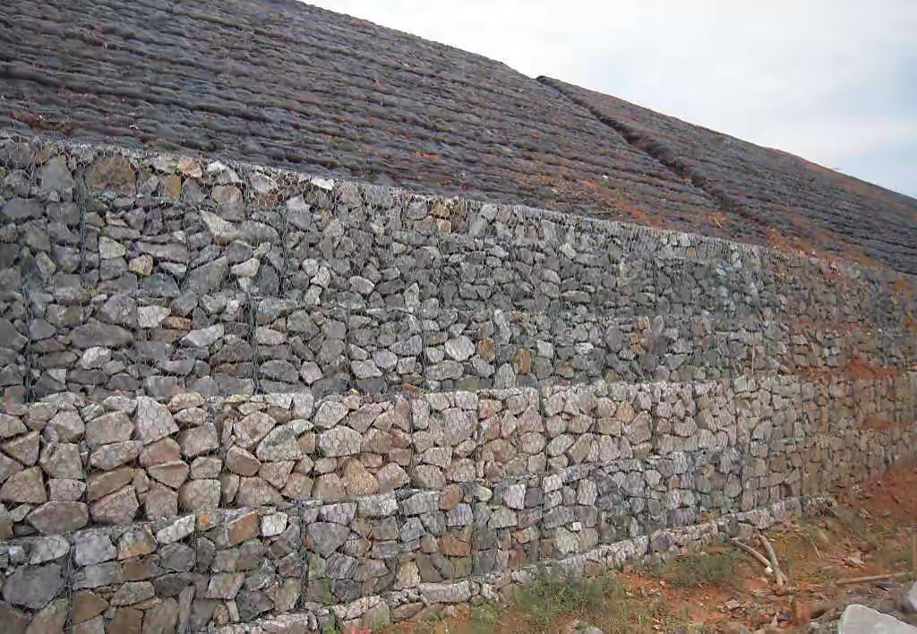 Iron 2 X 1 X 1m Pvc Coated Gabion Wire Mesh For Cages