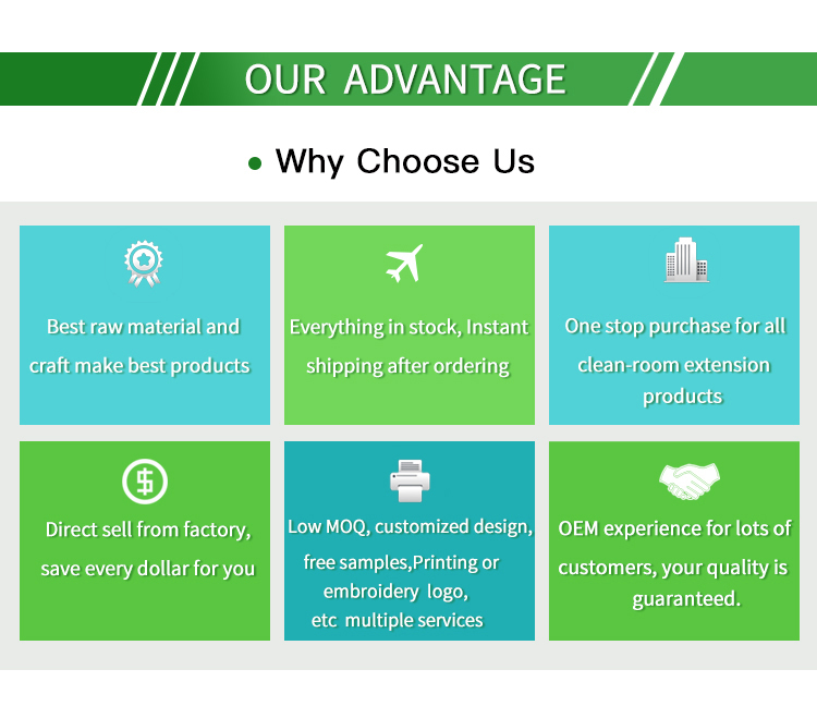 98% Conductive PE SMS Dust Free ESD Cleanroom Coverall