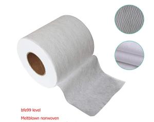 China Disposable Mask 17.5cm Melt Blown Nonwoven Fabric wholesale