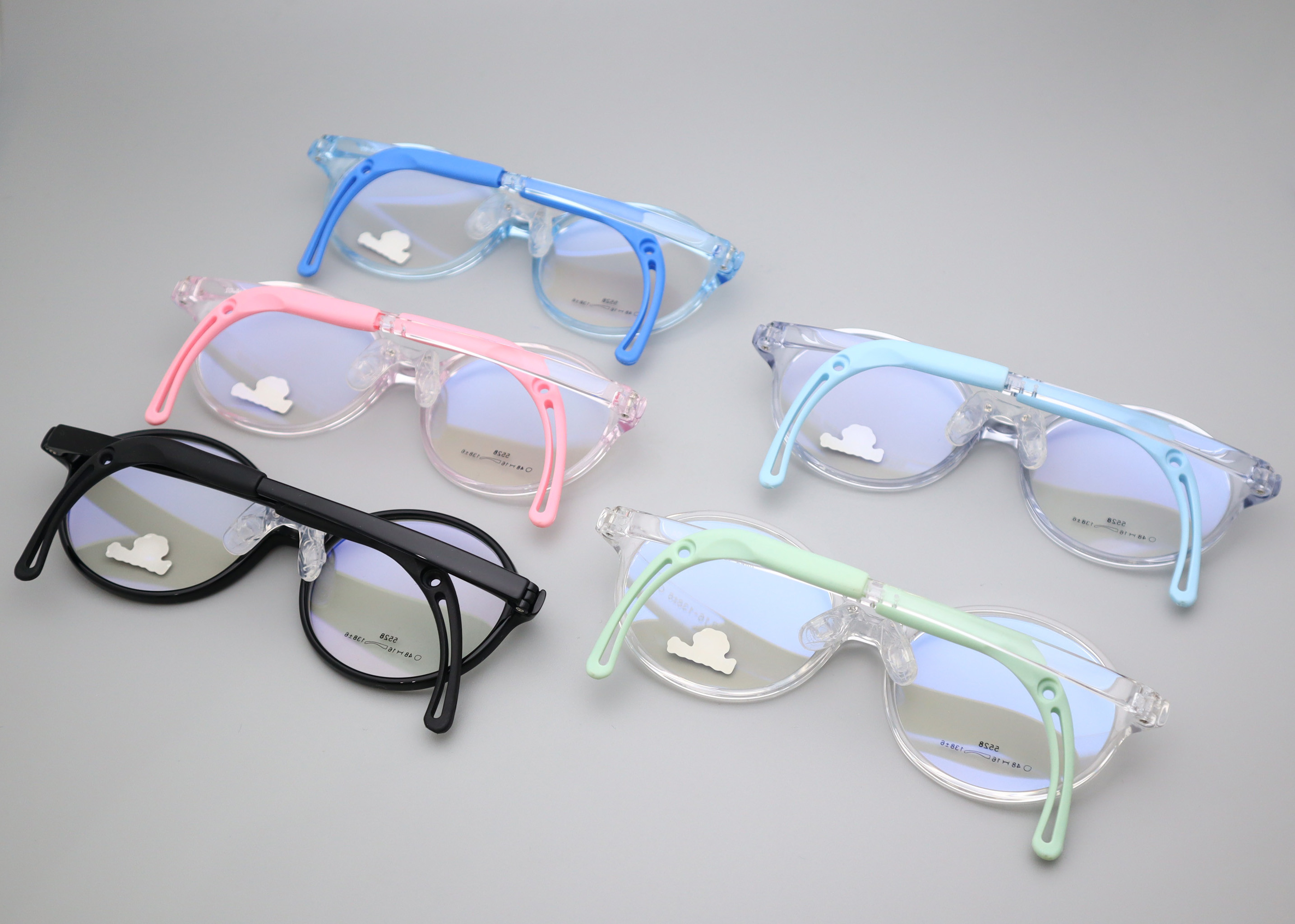 High Stability TR And Silicone Kids Eyeglasses Cute Glasses 5528