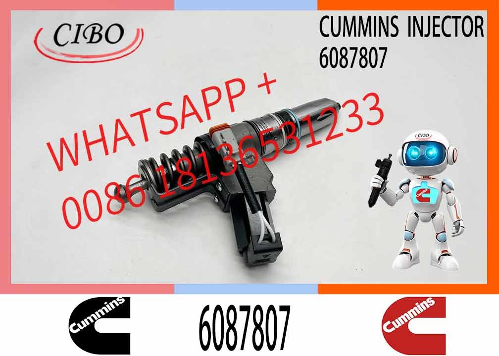 Engineering Machinery N14 Truck Engine System Accessories 6087807 Diesel Fuel Injector