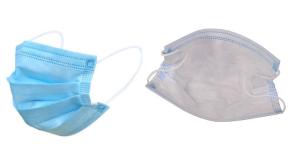 China 3 Ply Disposable Face Mask Blue And White Preventing Coronavirus Ce Approved wholesale