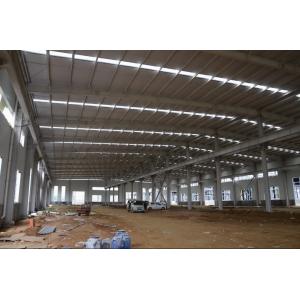 Prefabricated H Section Steel Frame Structural Warehouse with Overhead Crane