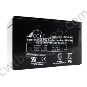 China LEOCH DJM12-9.0 Rechargeable Sealed Lead Acid 12v 8ah VRLA Battery SLA 12V 9Ah wholesale