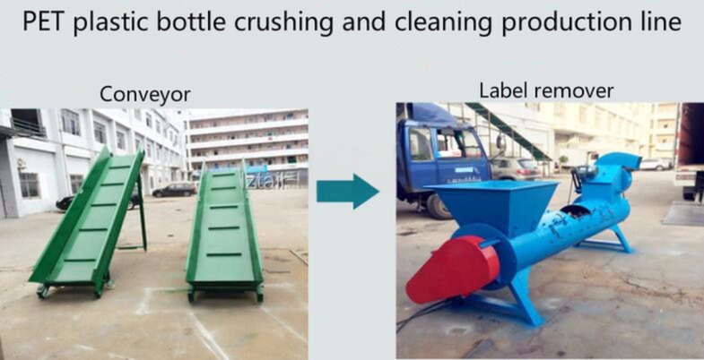 OEM Polystyrene Recycling Machine For PET Bottle Label Separation In Tire Recycling Line