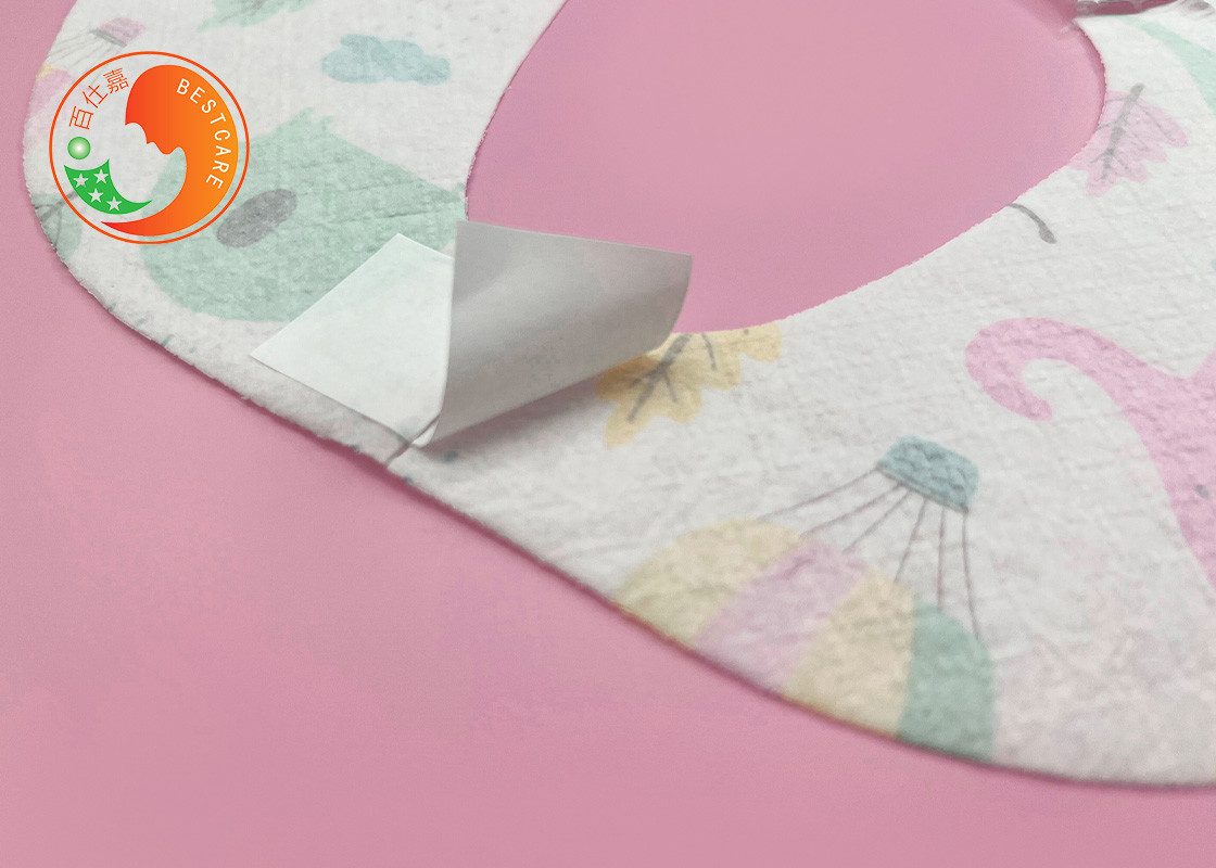 Anti Irritation Custom Disposable Bibs Anti Stain Wet Saliva for Travelling