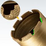 Thread Body Brazed Wet Dry Diamond Hole Saw 340mm For Concrete Wall