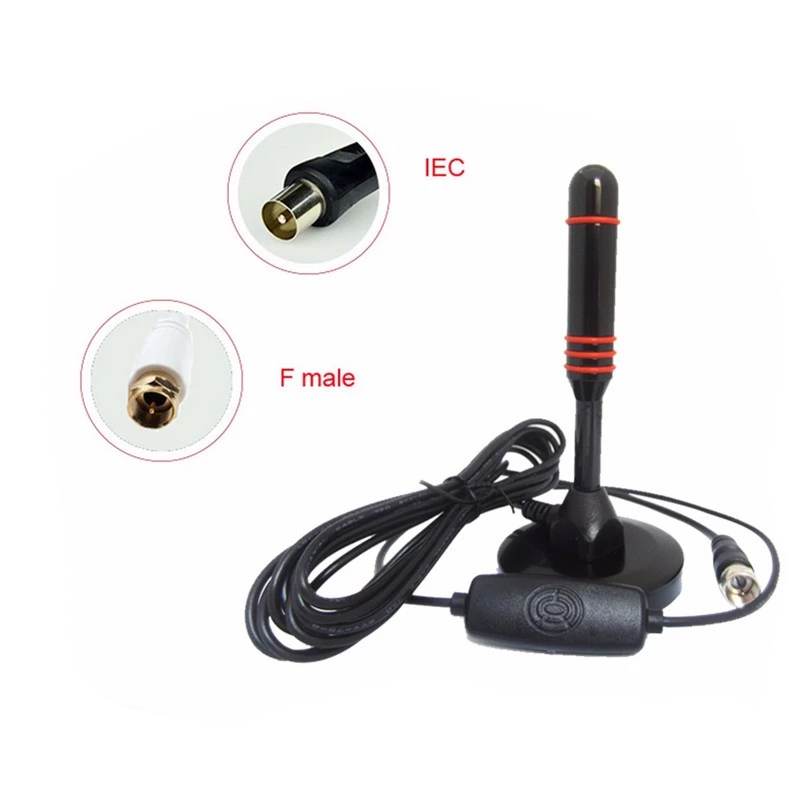 High Gain Car DVB Receiver HD Power TV 1080P VHF UHF Satellite Magnetic Portable Indoor TV Antenna