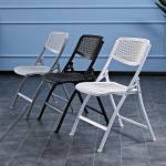 Outdoor Banquet Events Plastic Metal Foldable White Black Dining Chair for